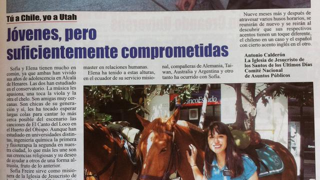 Articulo En Puerta de Madrid. Tú a Chile, yo a Utah